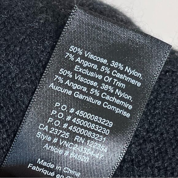 ARITZIA Azure Skies Lenox Angora Cashmere Blend Cardigan Slouchy Charcoal XS - Picture 7 of 7